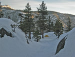 Campsite on top of Yosemite Falls