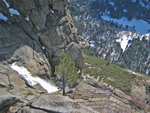 Looking down Yosemite Falls, viewing platform