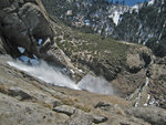 Looking down Yosemite Falls