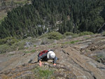 Mike on the crux