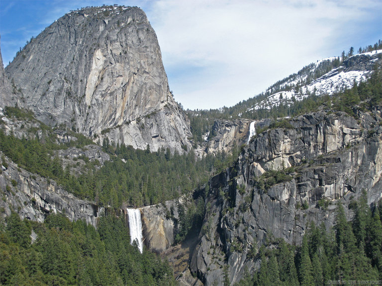 Liberty Cap, Vernal Falls, Nevada Falls