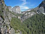 Liberty Cap, Vernal Falls, Nevada Falls from Sierra Point