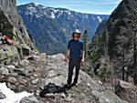 Joe near top of Indian Canyon