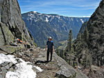 Joe near top of Indian Canyon