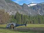 CHP helicopter at Ahwahnee Meadow