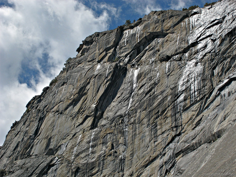 Face west of Royal Arches