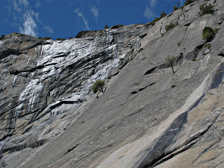 Climbers on Serenity Crack
