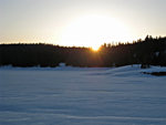 Lake Alpine at sunset