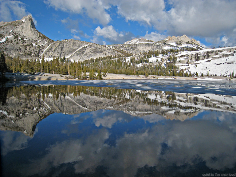 Lower Cathedral Lake, Cathedral Peak, Echo Ridge, Echo Peaks