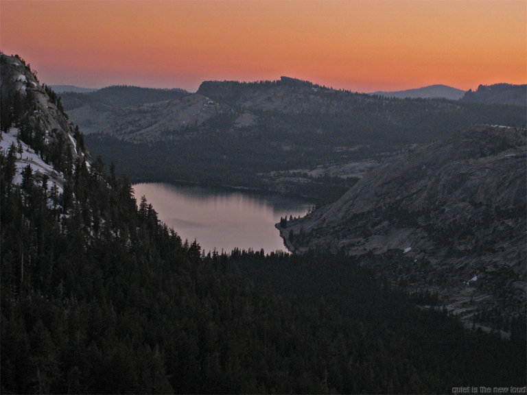 Tenaya Lake at Sunset