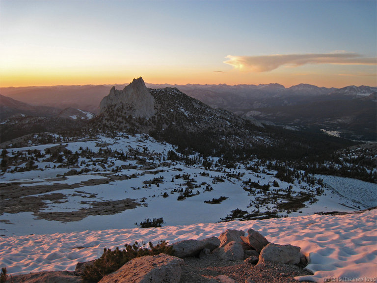 Cathedral Peak at Sunset