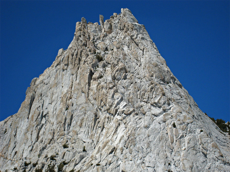 Climbers on Cathedral Peak