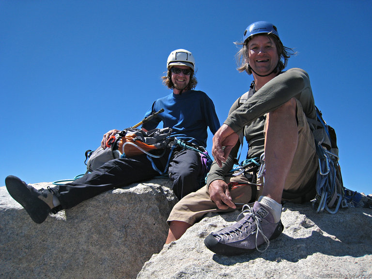 Joe and Robert on summit of Cathedral Peak