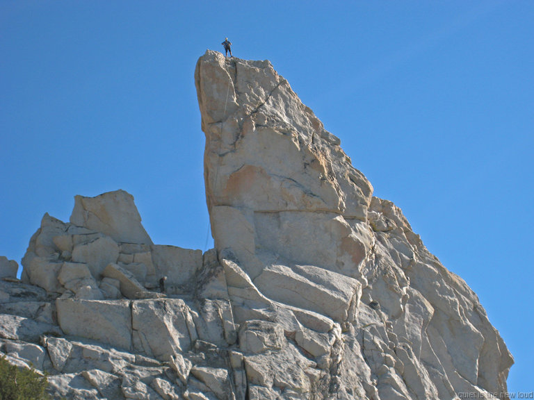 Climbers on Eichorn Pinnacle