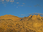 Echo Ridge, Echo Peaks and Moon at Sunset