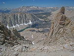 Mt Whitney Trail under Mt. Muir, Mt Hitchcock, Hitchcock Lakes