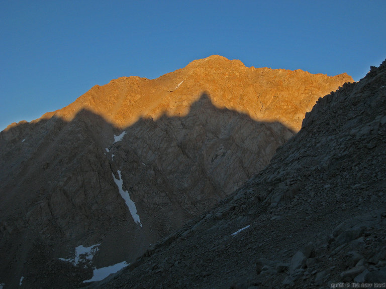 Mt Irvine at sunset