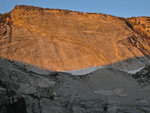 Cliffs above Lyons Lake at Sunset