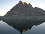 Volcanic Ridge, Cecile Lake at sunset