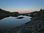 Cecile Lake at sunset