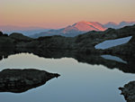 Mammoth Mountain, Cecile Lake at sunset