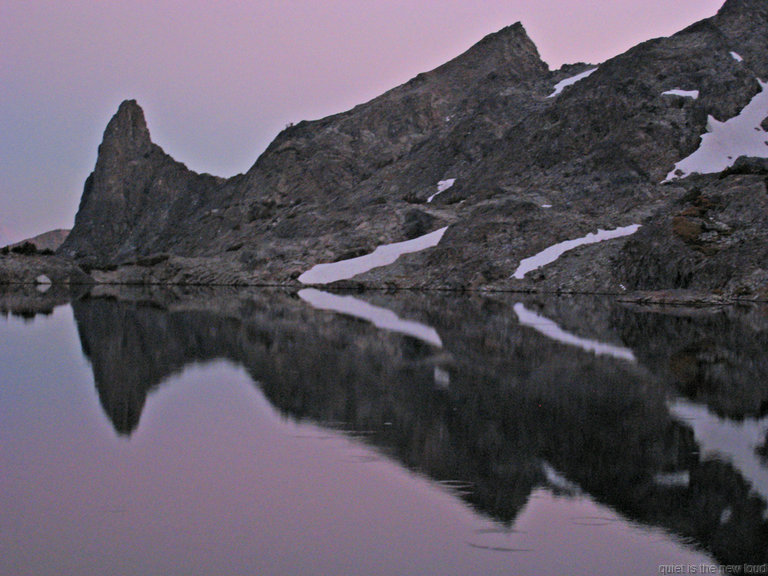 Cecile Lake at sunset