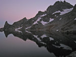 Cecile Lake at sunset