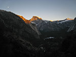 Half Dome, Mt Starr King at sunset