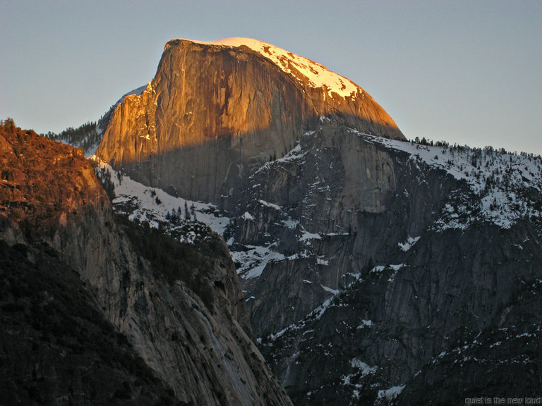 Half Dome at sunset