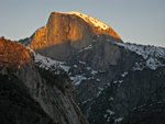 Half Dome at sunset