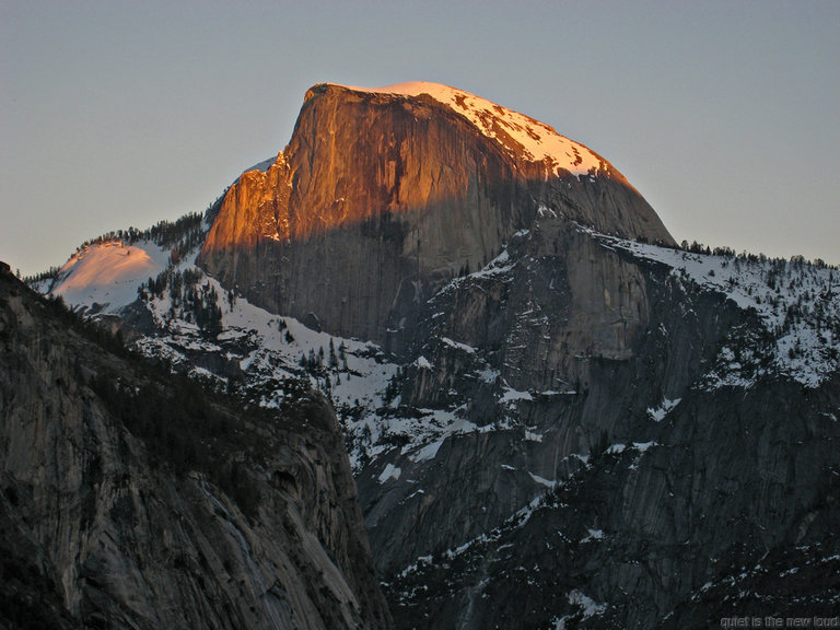 Half Dome at sunset