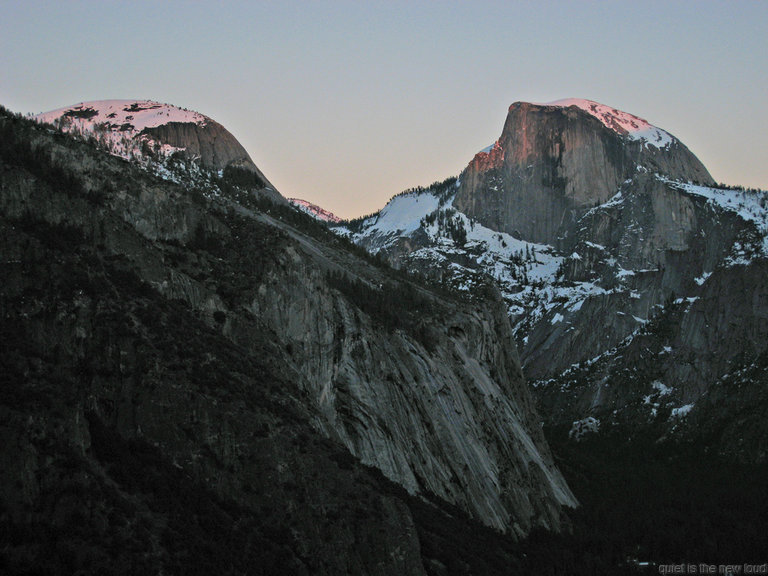 Half Dome, Half Dome at sunset