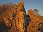 Rock at sunset