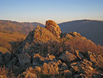 Rock at sunset