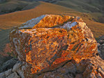 Rock at sunset