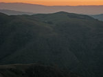 Hills at sunset