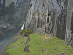 Hera at Top of Lower Yosemite Falls