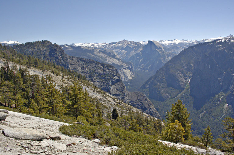 Three Sisters, Half Dome, Yosemite Valley