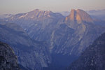Clouds Rest, Half Dome at sunset