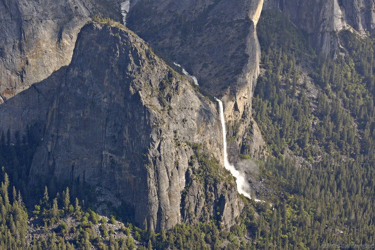 Lower Cathedral Rock, Bridalveil Fall