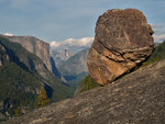 El Capitan, Half Dome, Erratic on Turtleback Dome