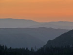 Foothills at sunset