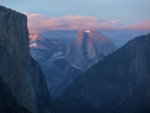 El Capitan, Half Dome at sunset