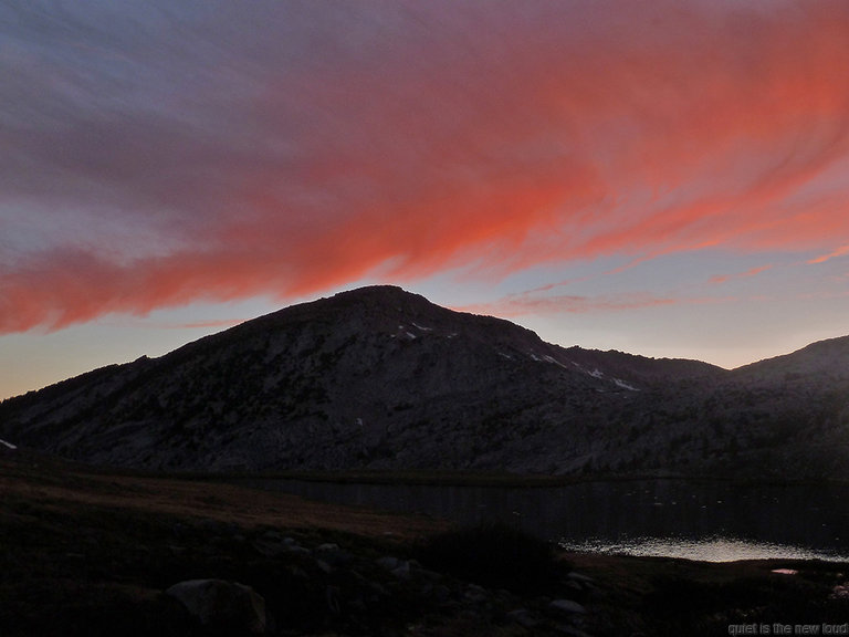 Vogelsang Peak at Sunset