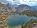 East Vidette Peak, Deerhorn Mountain, West Vidette Peak, Bullfrog Lake