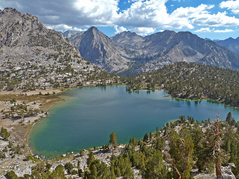 East Vidette Peak, Deerhorn Mountain, West Vidette Peak, Bullfrog Lake