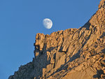 Moon over Kearsarge Pinnacles