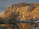 Fletcher Peak, Vogelsang Lake at sunset