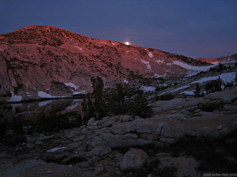 Moonrise over Fletcher Peak