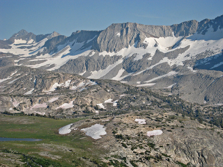 Peak 10253 - Peak 11998 ridge, Gallison Lake